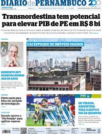 Capa Diario de Pernambuco 08/07/2026