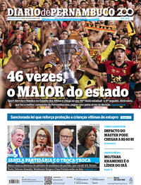 Capa do jornal Diario de Pernambuco 09/03/2026
