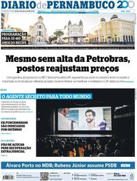 Capa do jornal Diario de Pernambuco 11/03/2026