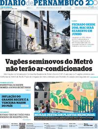 Capa do jornal Diario de Pernambuco 11/04/2026