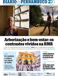 Capa do jornal Diario de Pernambuco 12/01/2026