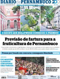 Capa do jornal Diario de Pernambuco 13/01/2026