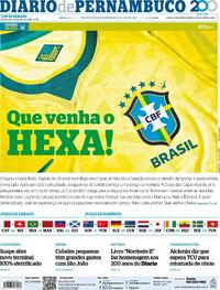 Capa Jornal Diario de Pernambuco