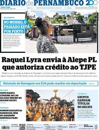 Capa do jornal Diario de Pernambuco 14/04/2026