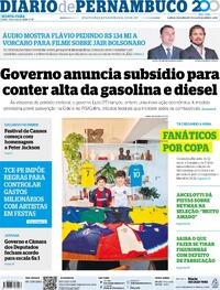 Capa Diario de Pernambuco 14/05/2026