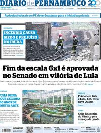 Capa Jornal Diario de Pernambuco