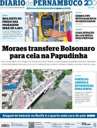 Capa do jornal Diario de Pernambuco 16/01/2026