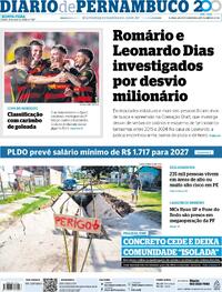 Capa do jornal Diario de Pernambuco 16/04/2026