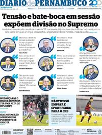 Capa Diario de Pernambuco 16/09/2026