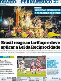 Capa Jornal Diario de Pernambuco