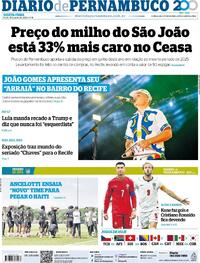 Capa Jornal Diario de Pernambuco