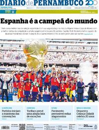 Capa Diario de Pernambuco 20/07/2026