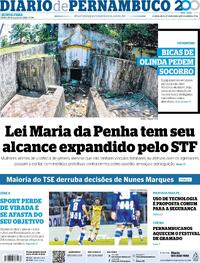 Capa Diario de Pernambuco 20/08/2026