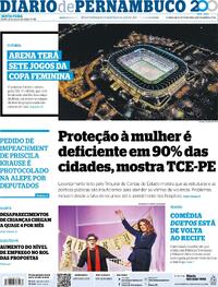 Capa Diario de Pernambuco 21/08/2026
