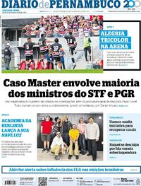 Capa Diario de Pernambuco 21/09/2026