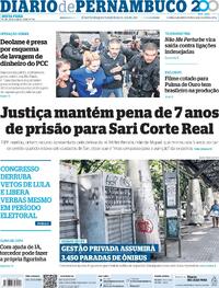 Capa Diario de Pernambuco 22/05/2026