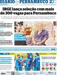 Capa Jornal Diario de Pernambuco