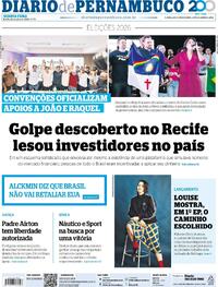 Capa Diario de Pernambuco 22/07/2026