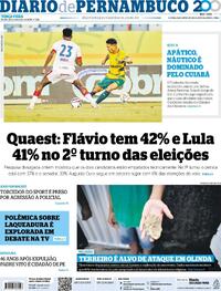 Capa Diario de Pernambuco 22/09/2026