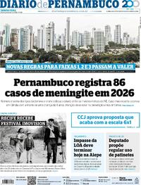 Capa do jornal Diario de Pernambuco 23/04/2026