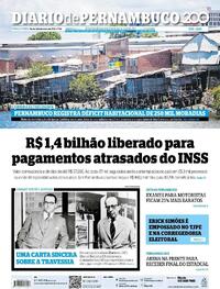 Capa do jornal Diario de Pernambuco 24/02/2026