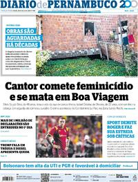 Capa do jornal Diario de Pernambuco 24/03/2026
