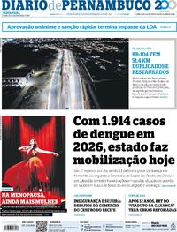 Capa do jornal Diario de Pernambuco 24/04/2026
