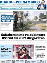 Capa Jornal Diario de Pernambuco