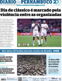 Capa do jornal Diario de Pernambuco 26/01/2026