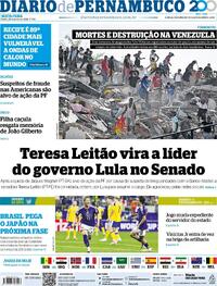 Capa Diario de Pernambuco 26/06/2026