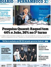 Capa Diario de Pernambuco 26/08/2026