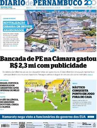 Capa Diario de Pernambuco 27/07/2026