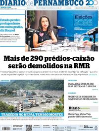 Capa Diario de Pernambuco 27/08/2026