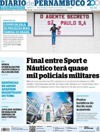 Capa do jornal Diario de Pernambuco 28/02/2026