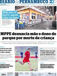 Capa Diario de Pernambuco 28/08/2026