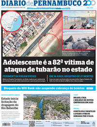 Capa do jornal Diario de Pernambuco 30/01/2026