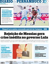 Capa do jornal Diario de Pernambuco 30/04/2026