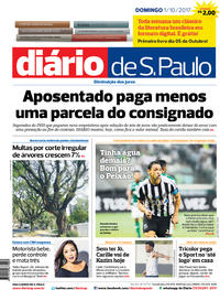 Capa do jornal Diário de São Paulo 01/10/2017