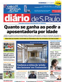 Capa do jornal Diário de São Paulo 02/07/2017