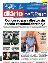 Capa do jornal Diário de São Paulo 03/07/2017