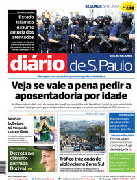 Capa do jornal Diário de São Paulo 05/06/2017