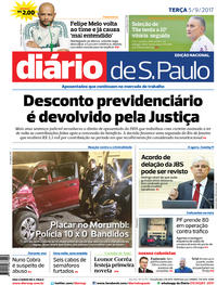 Capa do jornal Diário de São Paulo 05/09/2017