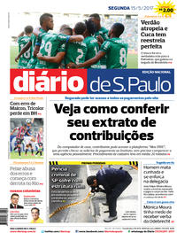 Capa do jornal Diário de São Paulo 15/05/2017