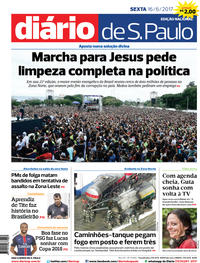 Capa do jornal Diário de São Paulo 16/06/2017
