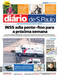 Capa do jornal Diário de São Paulo 16/08/2017