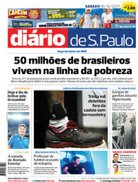 Capa do jornal Diário de São Paulo 16/12/2017