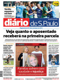 Capa do jornal Diário de São Paulo 17/07/2017