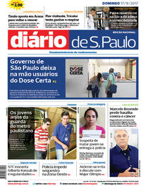 Capa do jornal Diário de São Paulo 17/09/2017