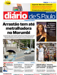 Capa do jornal Diário de São Paulo 17/10/2017