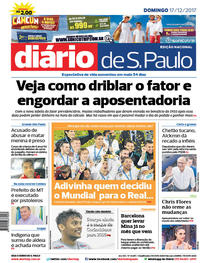 Capa do jornal Diário de São Paulo 17/12/2017